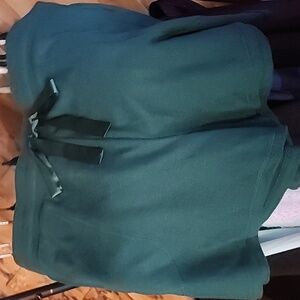 Dark green sleep shorts